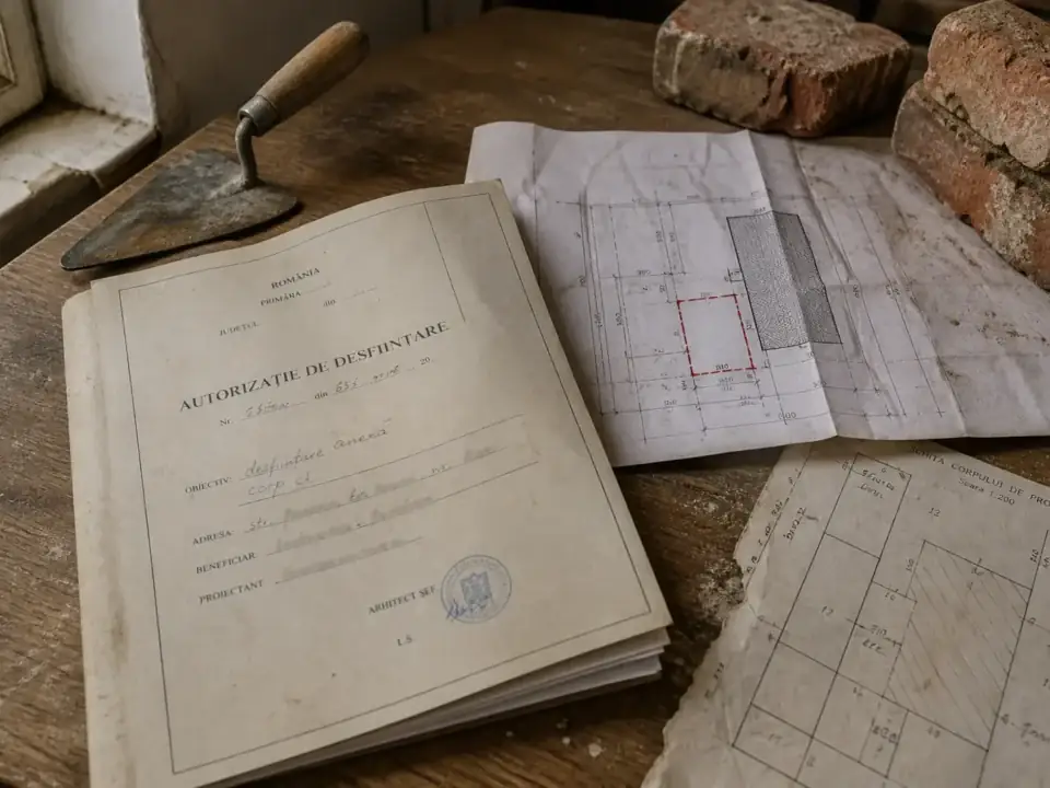 Autorizație de desființare: dosar separat de autorizația de construire