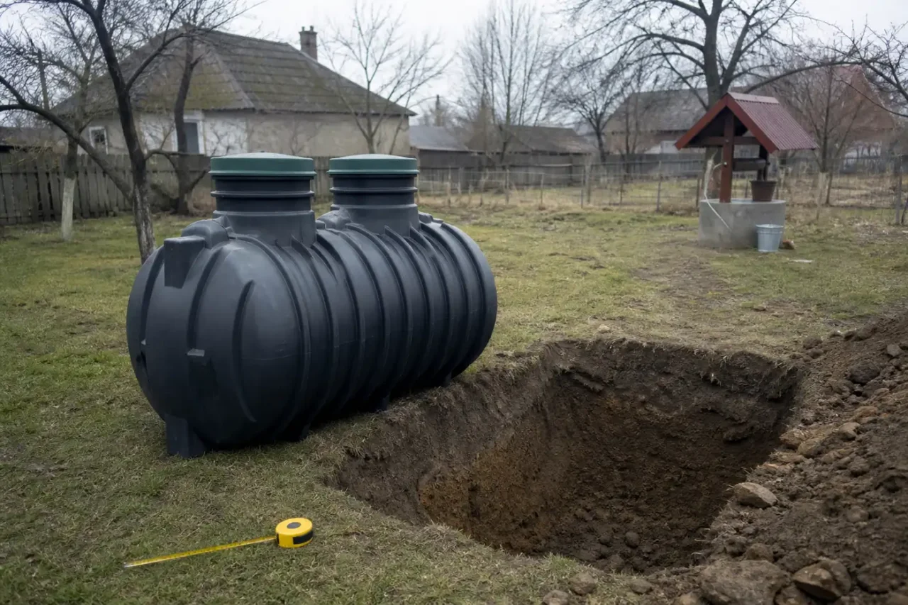 Fosă septică: distanța față de fântână din Ordinul MS 119, nu din anunț