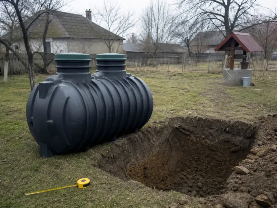 Fosă septică: distanța față de fântână din Ordinul MS 119, nu din anunț